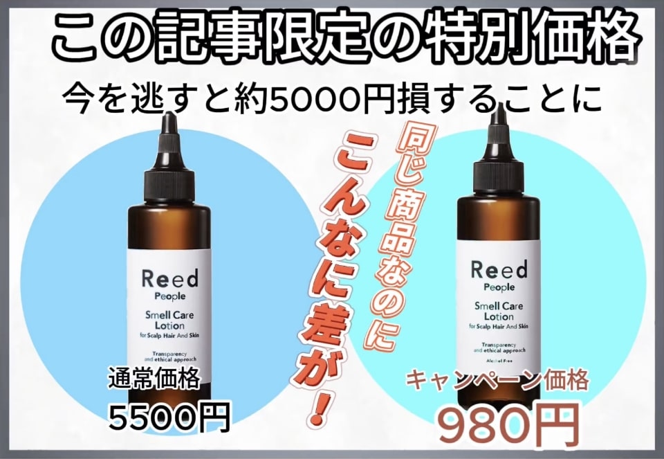 この記事限定特別価格　キャンペーン価格980円